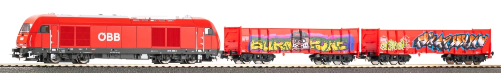 PIKO 57033 - H0 - Start-Set Güterzug mit Diesellok Rh 2016, ÖBB, Ep. VI